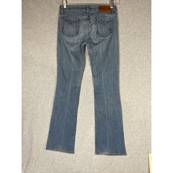 Marc Jacobs Women’s Sz 28 Angela 001 Low Rise Bootcut Stretch Denim Jeans Blue - Picture 2 of 13